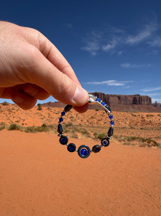 Bracelet Navajo authentique provenant de Monument Valley (taille ajustable)