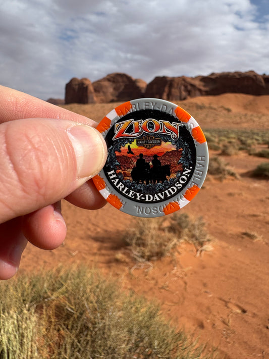 Harley Davidson jeton collector provenant d’une concession dans l’Utah